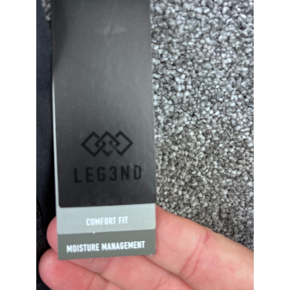 Legend Shorts Mens M Performance Active Fit Elastic Smoke Heather Waist Gray NWT - Picture 5 of 12